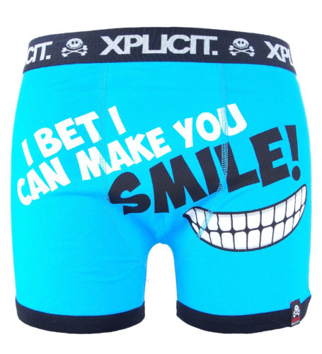 Mens Boys Xplicit Designer Rude Novelty Boxer Shorts Trunks Funny Gift Underwear